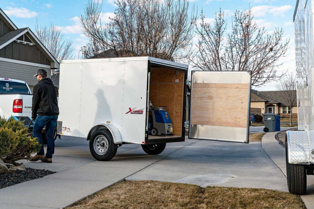 7x16 Mirage - XPres Flat Top V-Nose Enclosed Cargo Trailer 7K