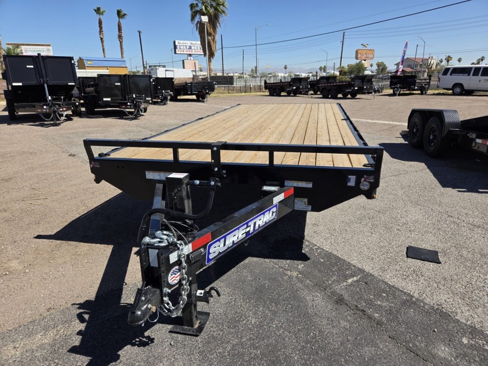8.5x20 Sure-Trac SD Flat Deck Deckover Trailer