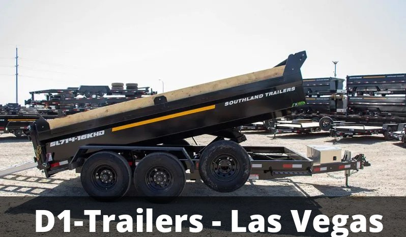 7x14 Southland Hydraulic Dump Trailer - Heavy Duty 16K GVWR