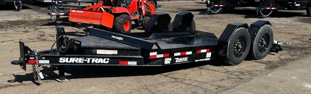 7&times;14 Sure-Trac Pro Series Drop Deck Equipment Trailer for Sale - 15.4K GVWR | Carson City, NV