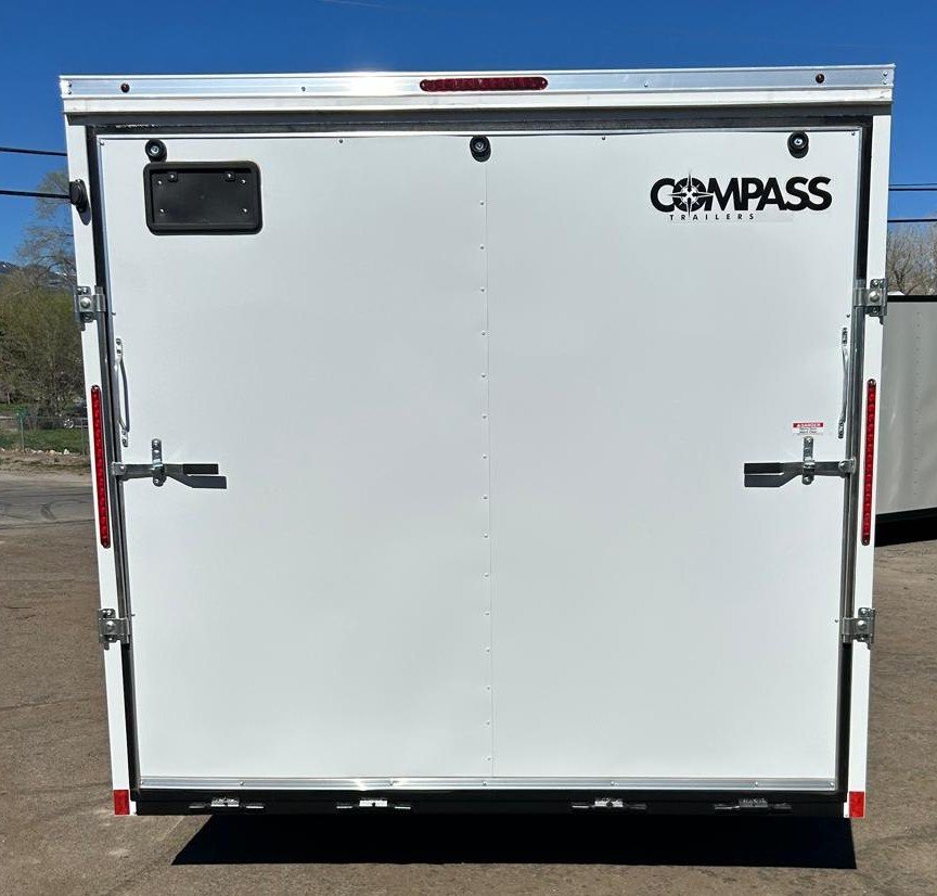 8.5x16 Indigo DLX Flat Top V-Nose Enclosed Car Hauler for Sale Upgraded Wallposts| Carson City, NV