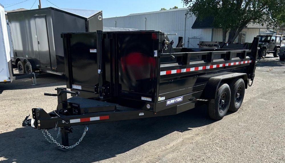7x14 Sure-Trac HD Low Profile Dump Trailer - 14K GVWR, Telescopic - For Sale in Nevada