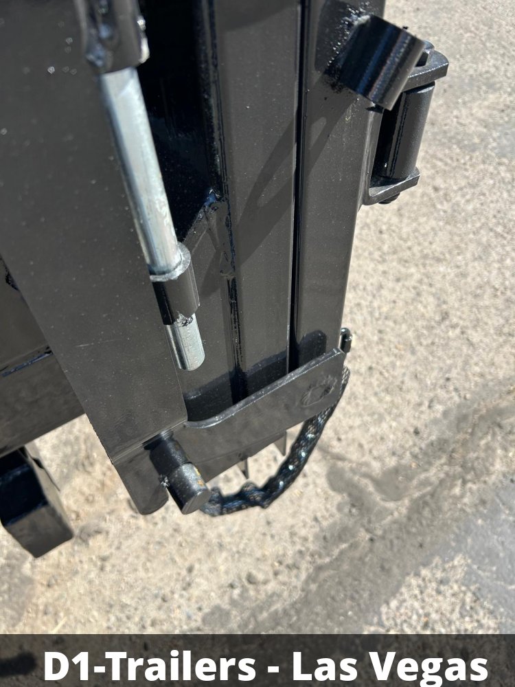7x14 Sure-Trac HD Low Profile Dump Trailer - 14K GVWR | Telescopic Hoist