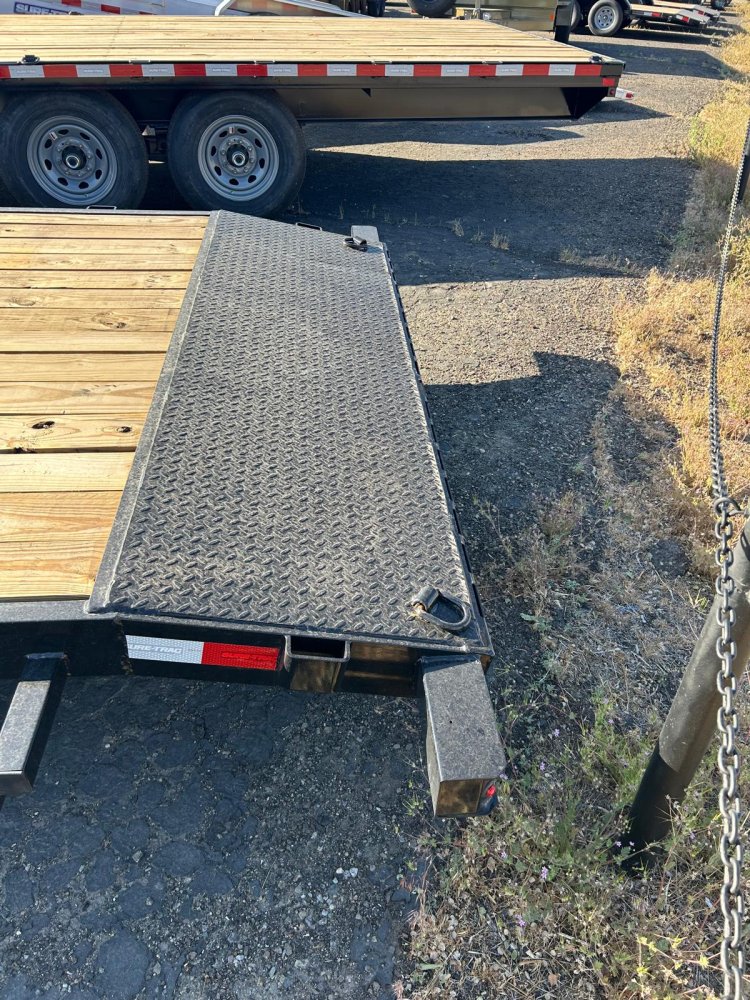 7x18 (16+2) Sure-Trac C-Channel Wood Deck Car Hauler Trailer - 7K GVWR | D1 Trailers Carson City, NV