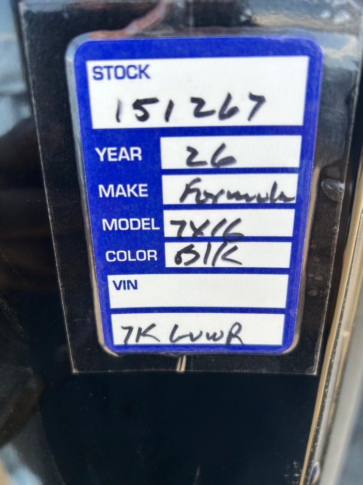 7x16 Triumph Flat Top Aero Wedge Enclosed Trailer - 7K GVWR - Black/Black | Carson City, NV