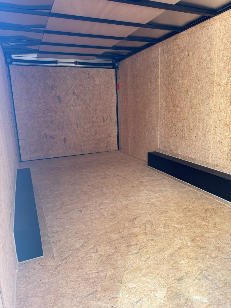 LOOK 8.5 x 22 ST Deluxe Flat Top V-Nose Enclosed Car Hauler - 10K GVWR - White