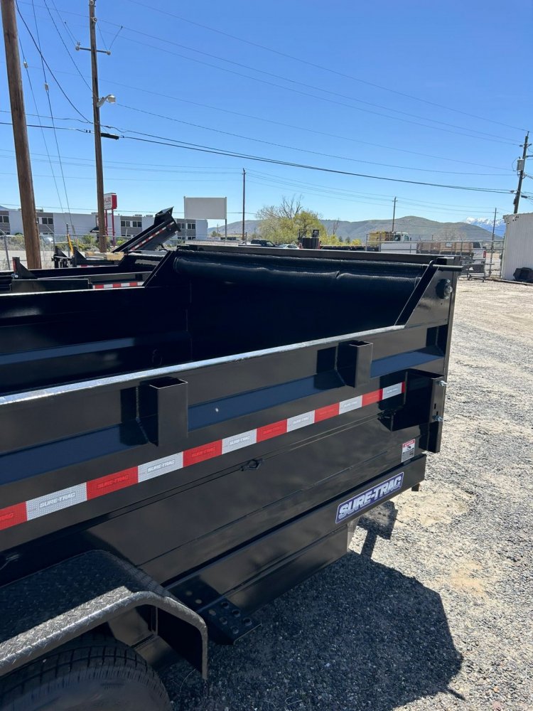 6 x 10 Sure-Trac SD Low Profile Dump Trailer 10k - Upgraded