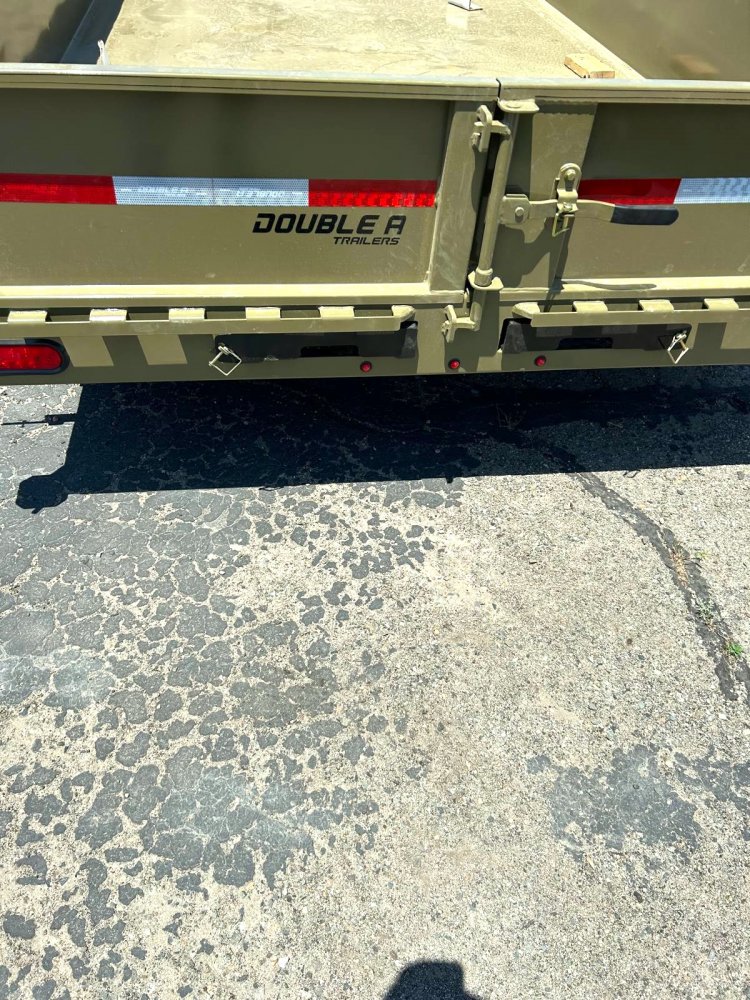7x14 Double A Low Profile Dump Trailer - 14K GVWR - Ranger Green (For Sale in Nevada)