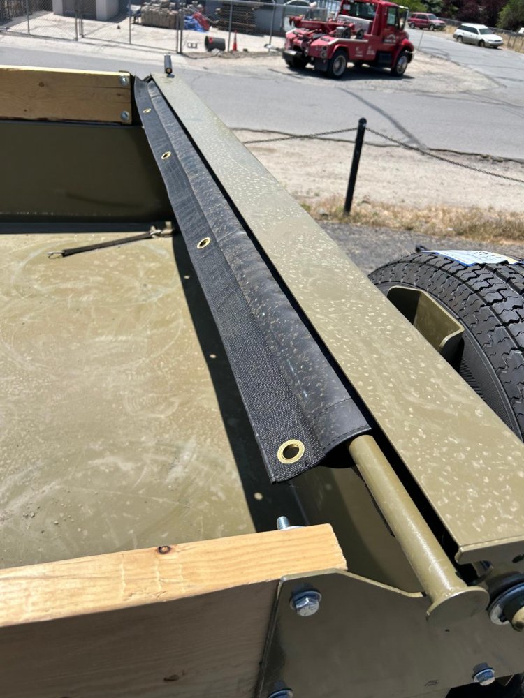7x14 Double A Low Profile Dump Trailer - 14K GVWR - Ranger Green (For Sale in Nevada)