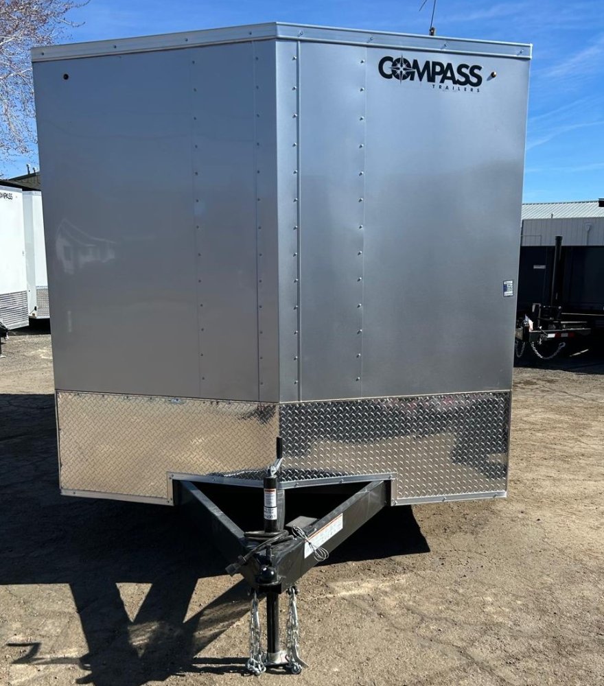 8.5x16 Indigo DLX Flat Top V-Nose Enclosed Car Hauler for Sale | Carson City, NV