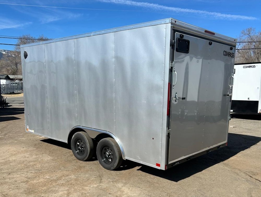 8.5x16 Indigo DLX Flat Top V-Nose Enclosed Car Hauler for Sale | Carson City, NV