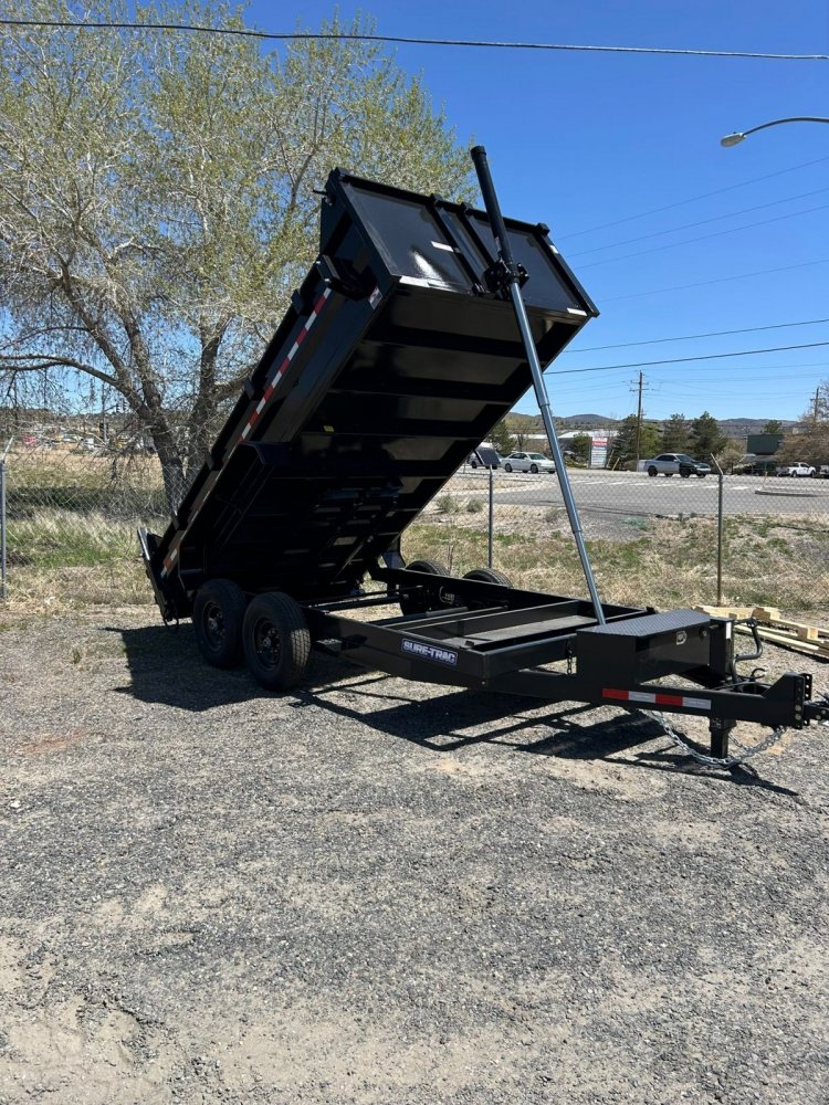 6 x 10 Sure-Trac SD Low Profile Dump Trailer 10k - Upgraded