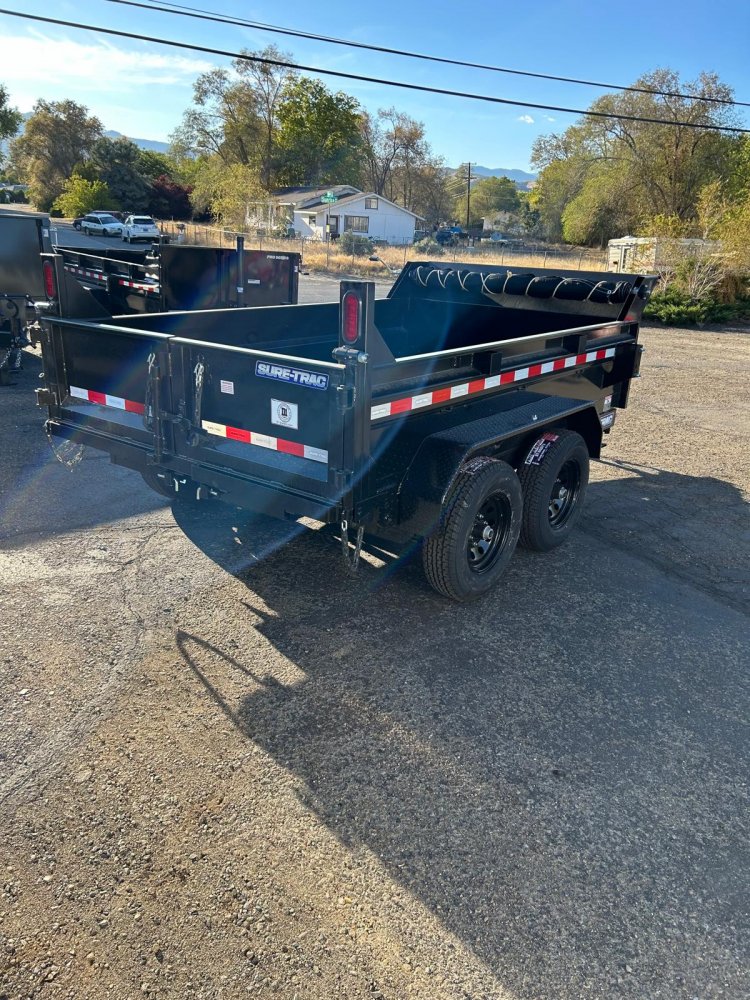 6 x 10 Sure-Trac SD Low Profile Dump Trailer 10k - Upgraded