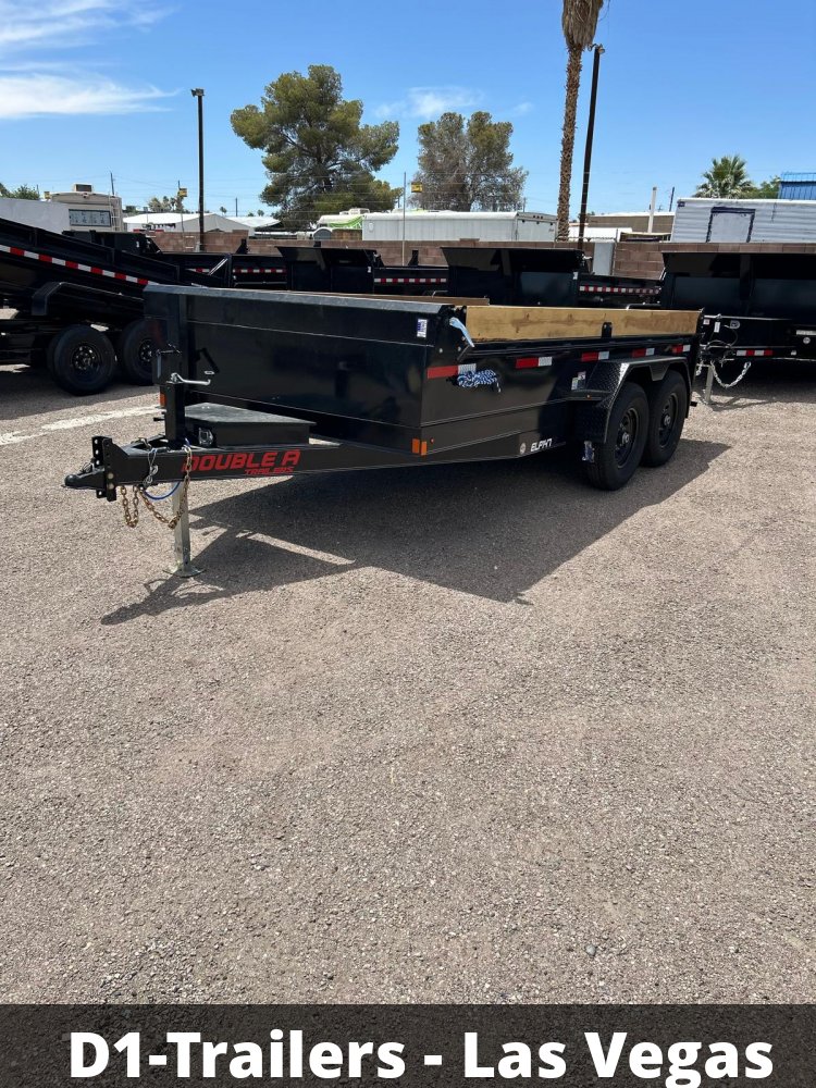 7x14 Double A Low Profile Dump Trailer - 14K GVWR