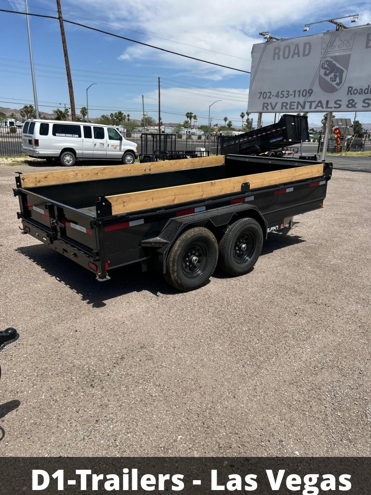 7x14 Double A Low Profile Dump Trailer - 14K GVWR