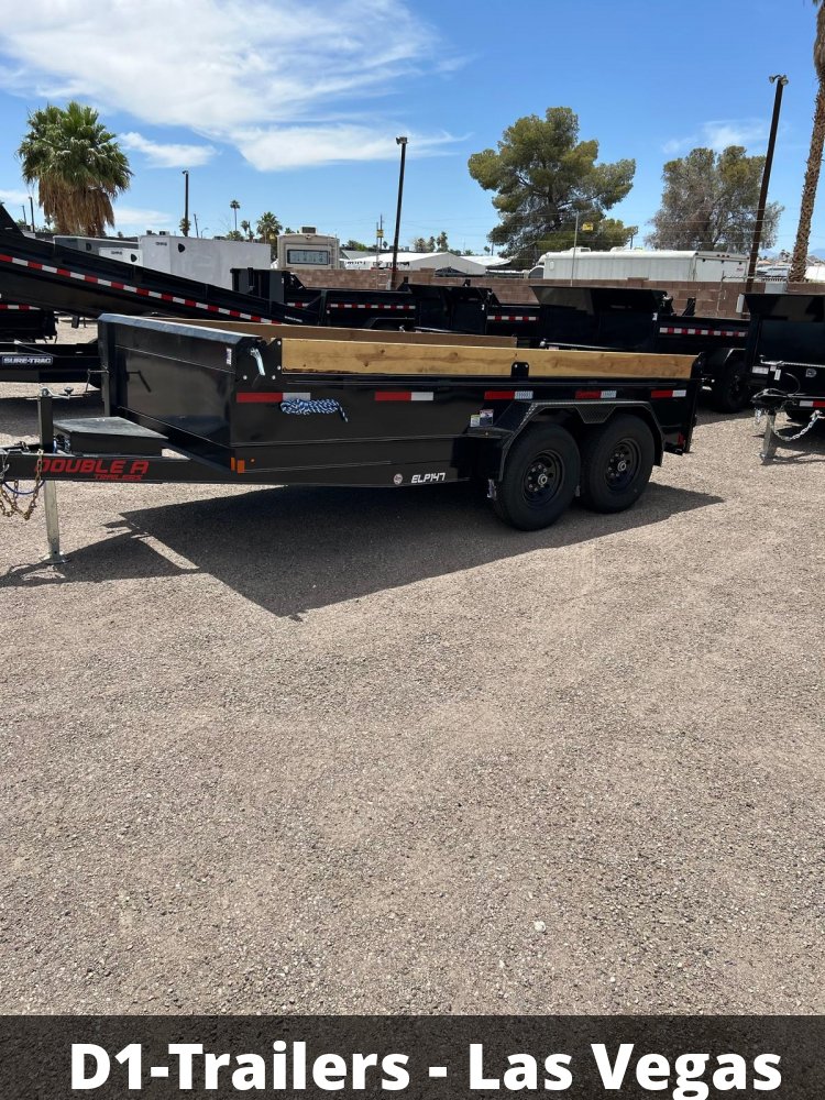 7x14 Double A Low Profile Dump Trailer - 14K GVWR