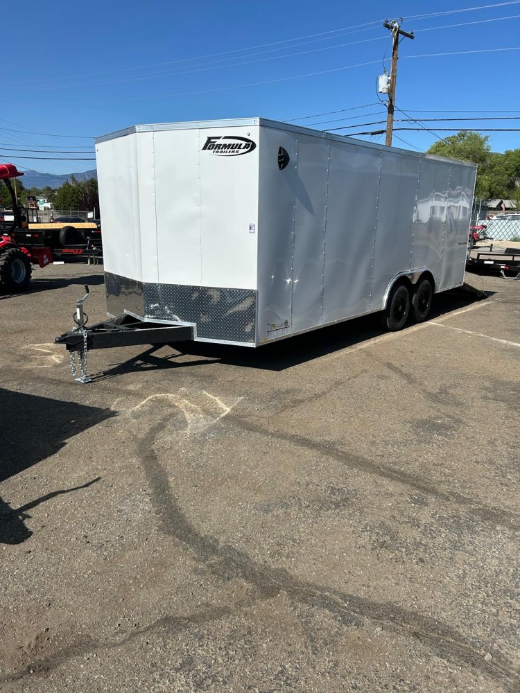 8.5x20 Formula Traverse Flat Top V-Nose Car Hauler - 10K GVWR