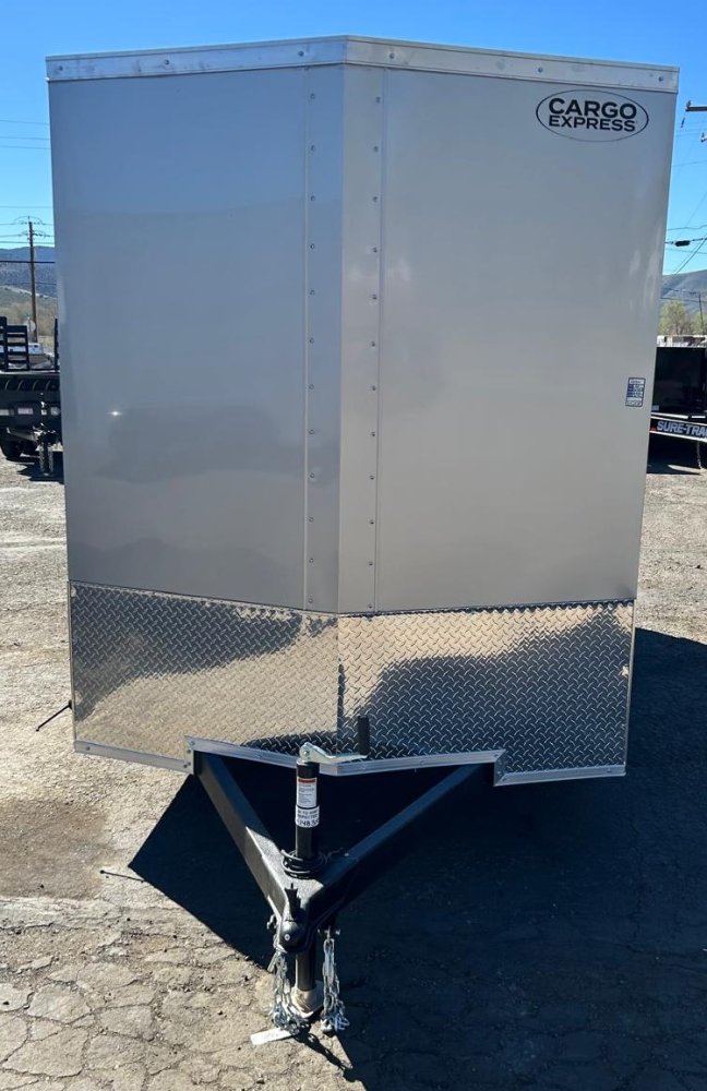 6x12 EX DLX Flat Top V-Nose Enclosed Trailer - 3K GVWR | Carson City, NV