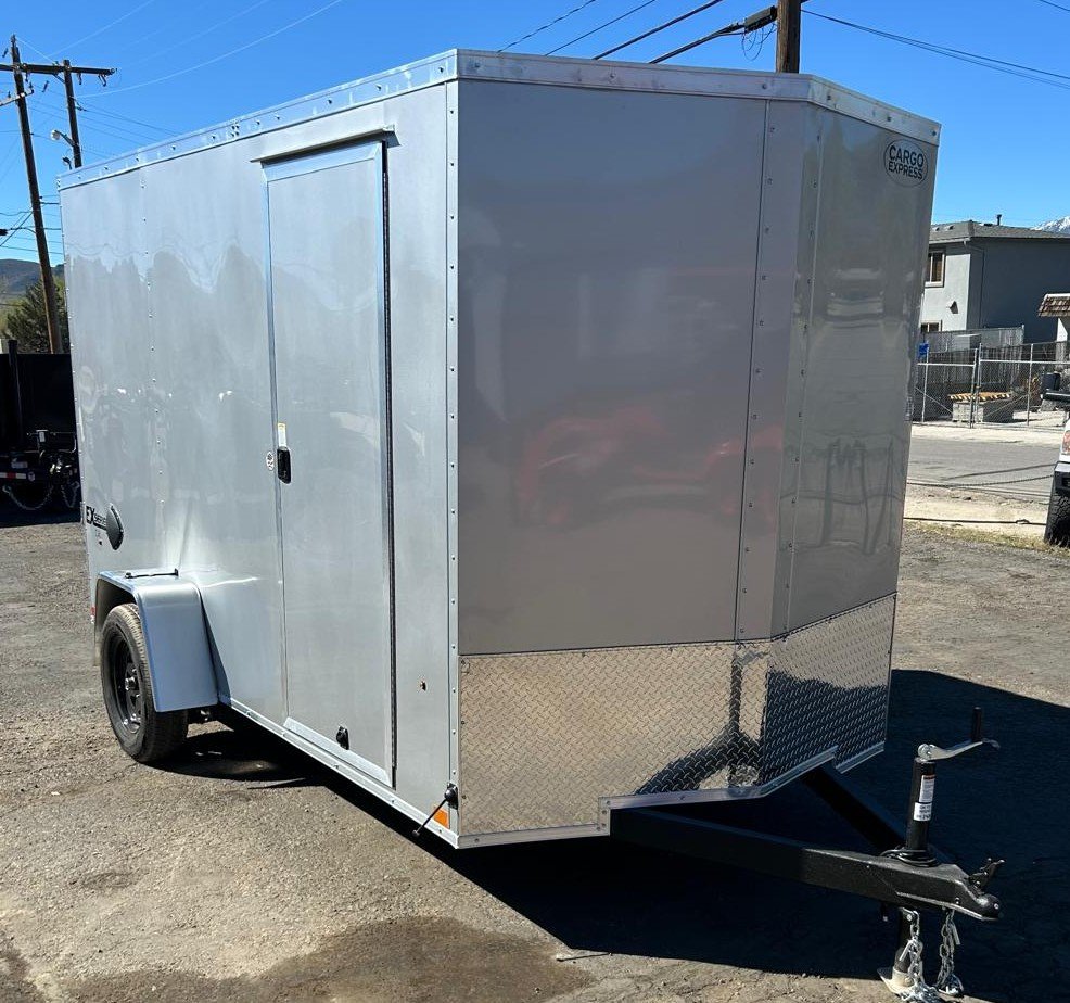 6x12 EX DLX Flat Top V-Nose Enclosed Trailer - 3K GVWR | Carson City, NV