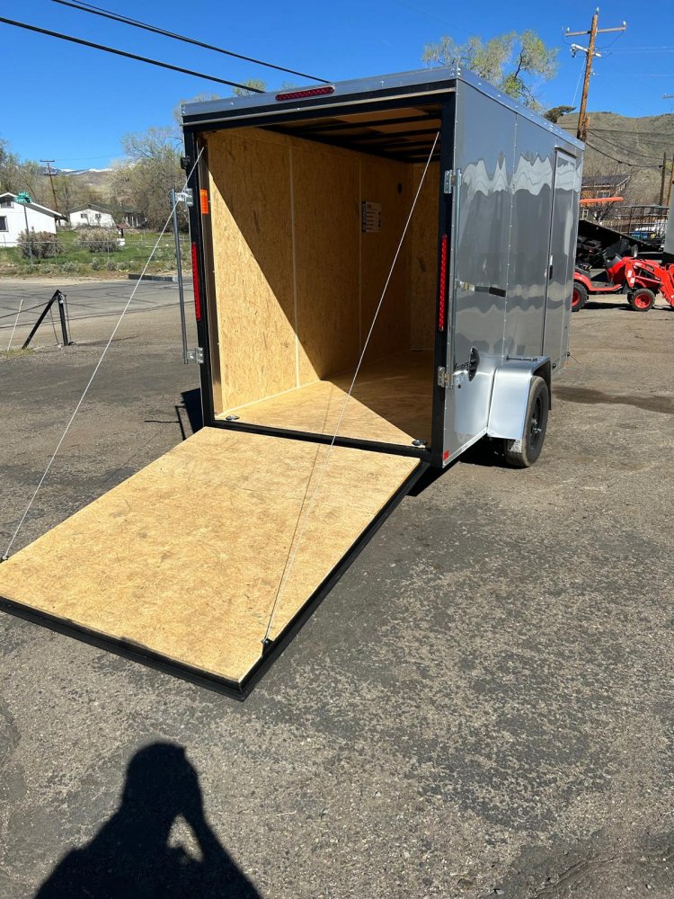 6x12 EX DLX Flat Top V-Nose Enclosed Trailer - 3K GVWR | Carson City, NV