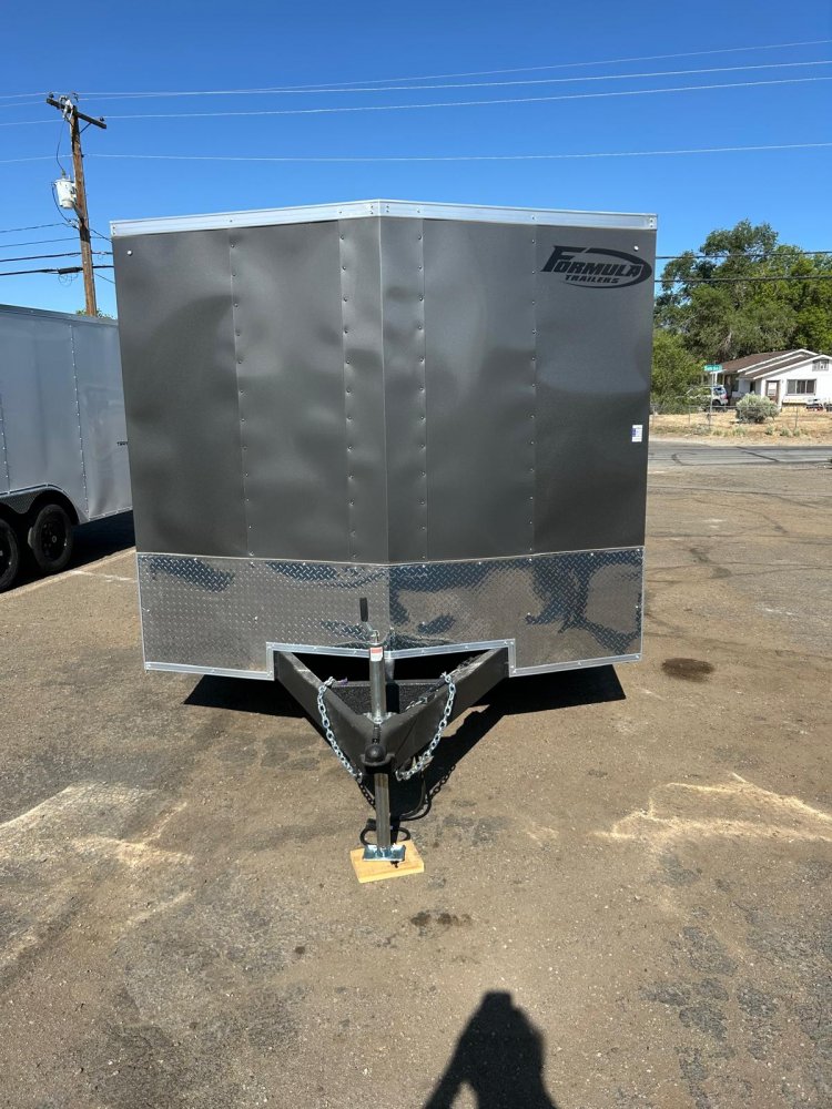 8.5x24 Formula Traverse Flat Top V-Nose Car Hauler - 10K GVWR