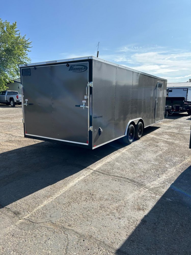 8.5x24 Formula Traverse Flat Top V-Nose Car Hauler - 10K GVWR