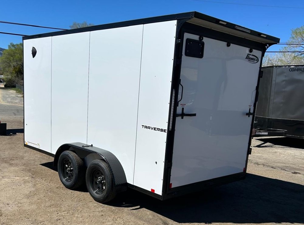 7x14 Traverse Flat Top V-Nose Enclosed Trailer - 7K GVWR | Carson City, NV