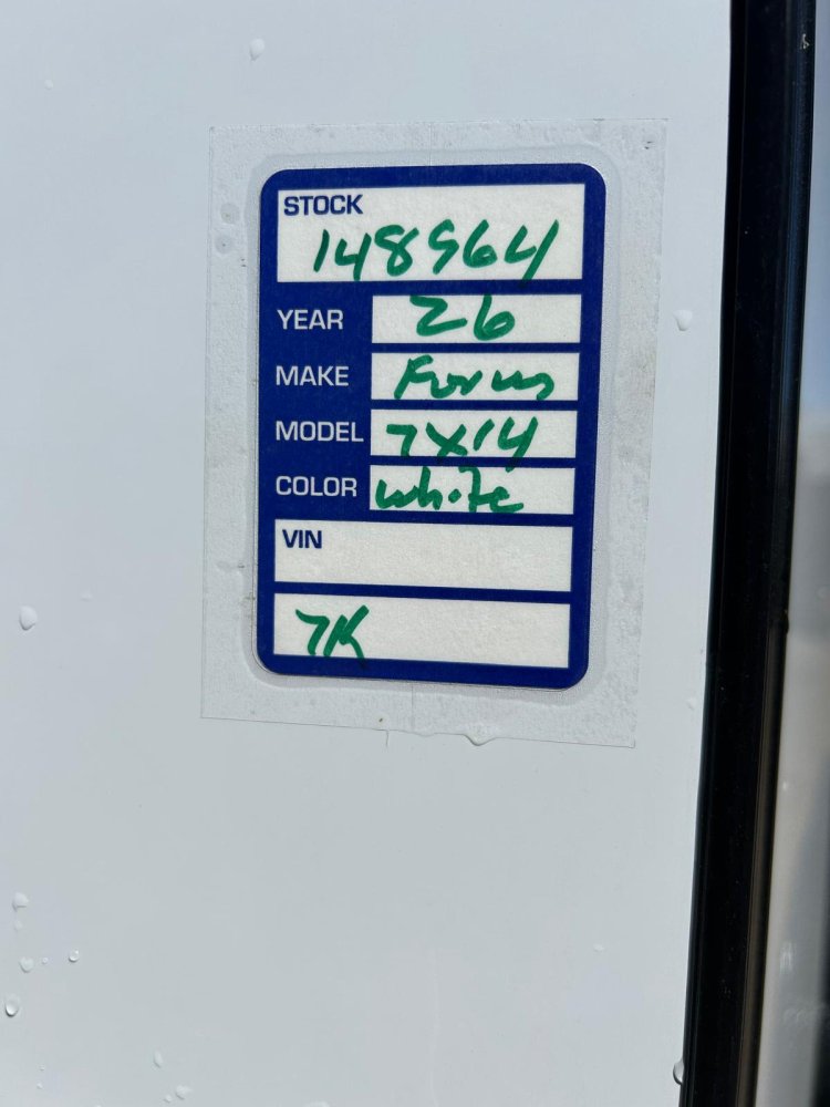 7x14 Traverse Flat Top V-Nose Enclosed Trailer - 7K GVWR | Carson City, NV