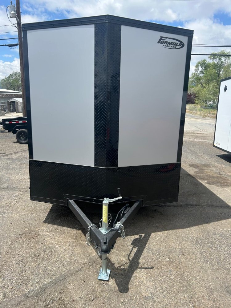 7x14 Traverse Flat Top V-Nose Enclosed Trailer - 7K GVWR - Silver/Black | Carson City, NV