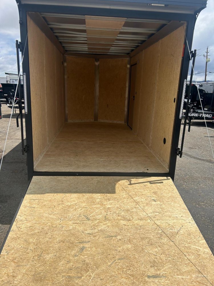 7x14 Traverse Flat Top V-Nose Enclosed Trailer - 7K GVWR - Silver/Black | Carson City, NV