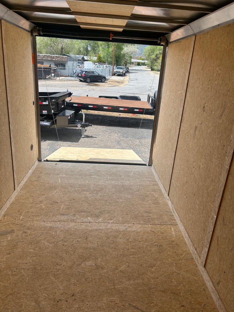7x14 Traverse Flat Top V-Nose Enclosed Trailer - 7K GVWR - Silver/Black | Carson City, NV