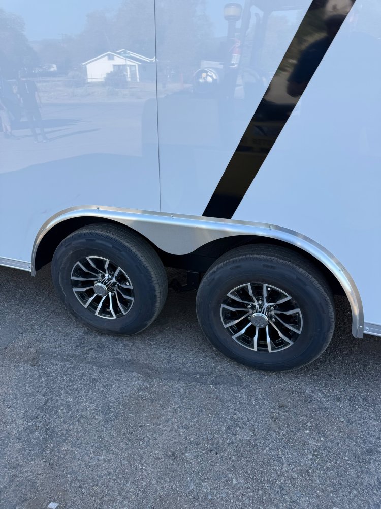 2027 LOOK 8.5 x 20 Element SE Flat Top Sloped V-Nose Enclosed Trailer - White