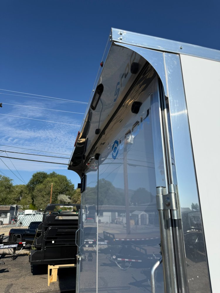 2027 LOOK 8.5 x 20 Element SE Flat Top Sloped V-Nose Enclosed Trailer - White