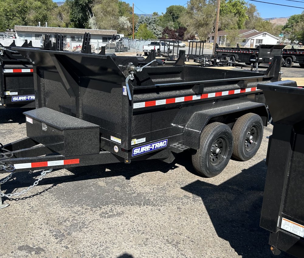 6 x 10 Sure-Trac - SD Low Profile Dump Trailer, 10K Single Ram