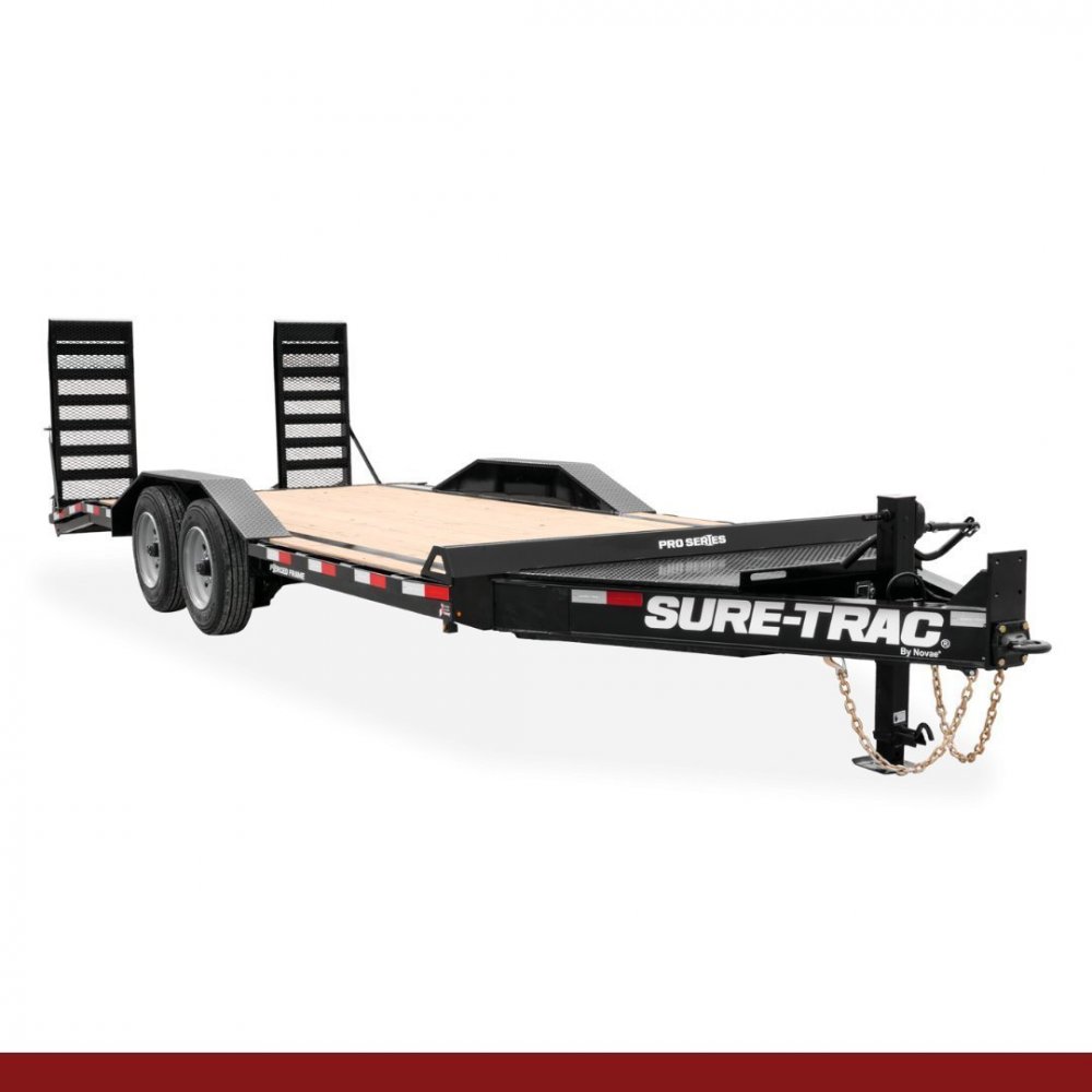 19' + 3' 22K Sure-Trac Equipment - PRO SERIES FULL-WIDTH IMPLEMENT EQUIPMENT TRAILERS