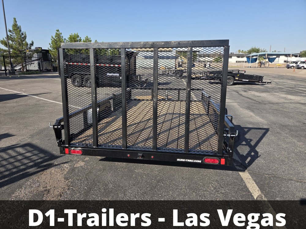 7x12 Sure-Trac Tube Top ATV Utility Trailer - 3K GVWR