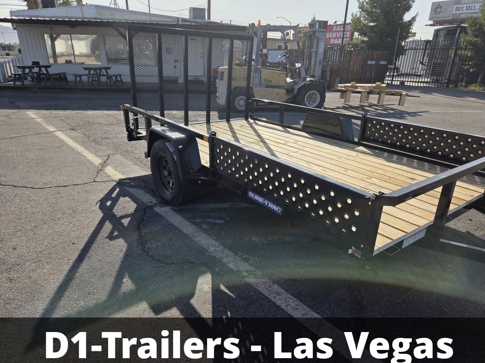 7x12 Sure-Trac Tube Top ATV Utility Trailer - 3K GVWR
