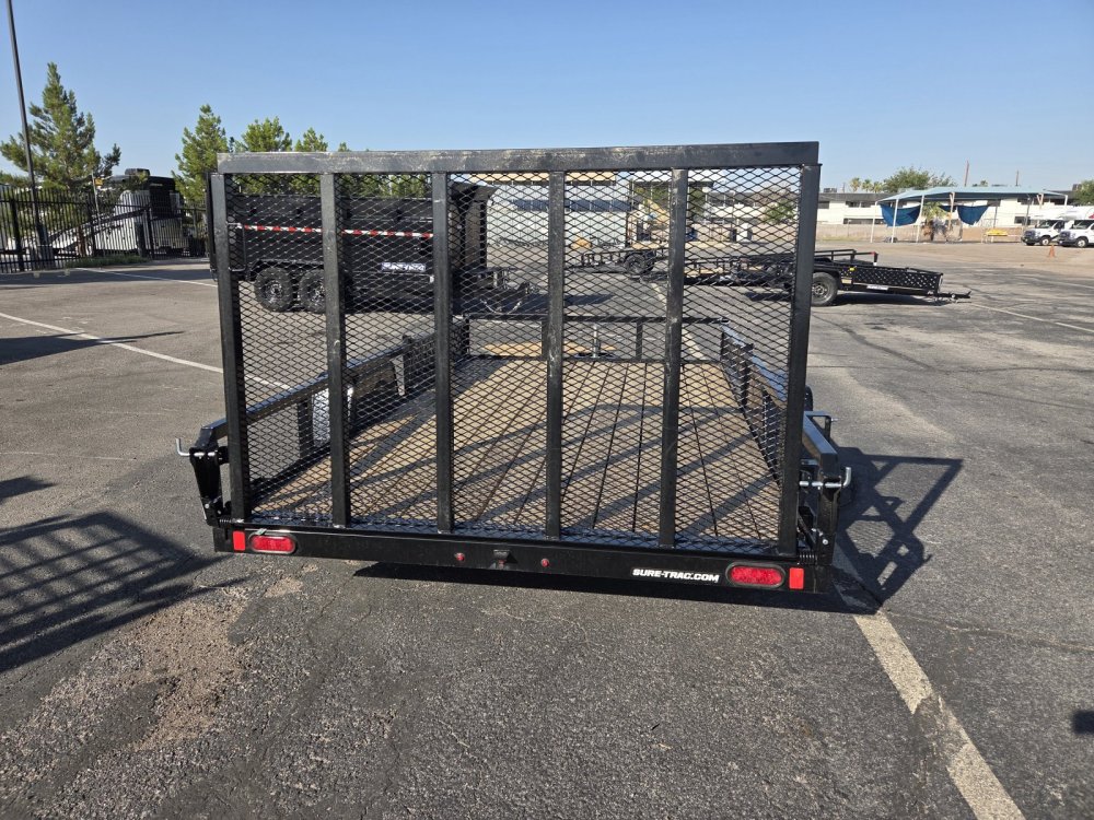 7x12 Sure-Trac Tube Top ATV Utility Trailer - 3K GVWR