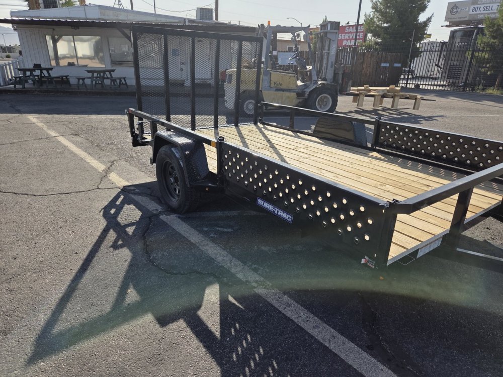 7x12 Sure-Trac Tube Top ATV Utility Trailer - 3K GVWR