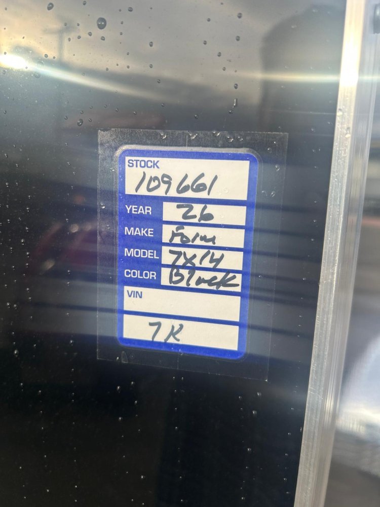 7x14 Traverse Flat Top V-Nose Enclosed Trailer - 7K GVWR Black | D1 Trailers Carson City, NV