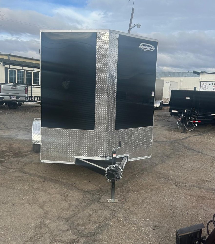 7x14 Traverse Flat Top V-Nose Enclosed Trailer - 7K GVWR Black | D1 Trailers Carson City, NV