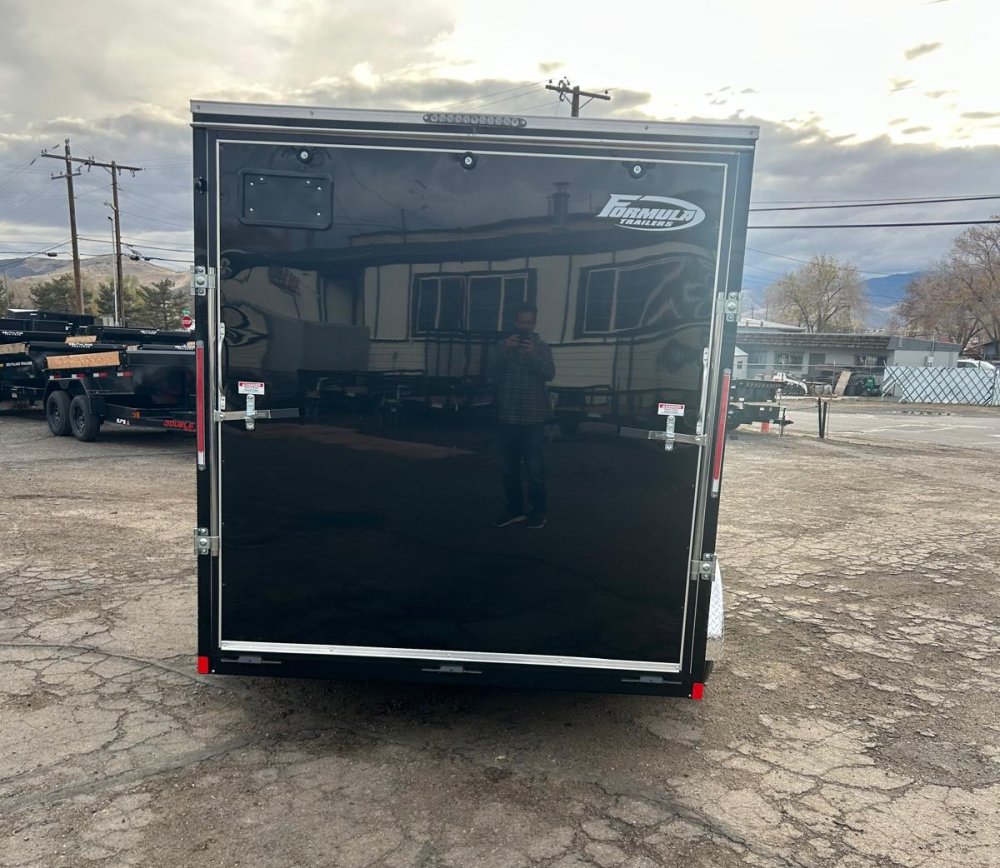 7x14 Traverse Flat Top V-Nose Enclosed Trailer - 7K GVWR Black | D1 Trailers Carson City, NV