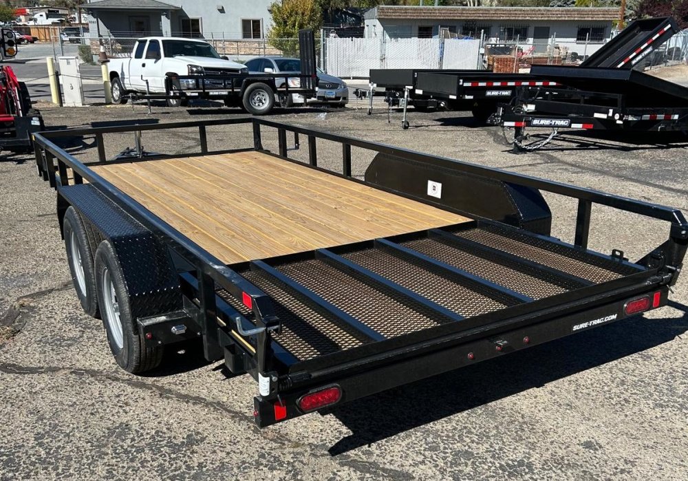 7&times;16 Sure-Trac Tube Top Utility Trailer for Sale - 7K GVWR | Carson City, NV