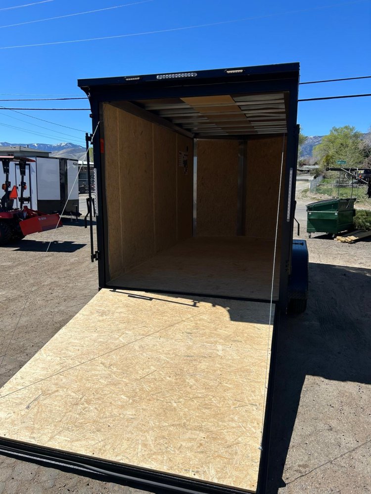 7x14 Traverse Flat Top V-Nose Enclosed Trailer All Black - 7K GVWR | Carson City, NV