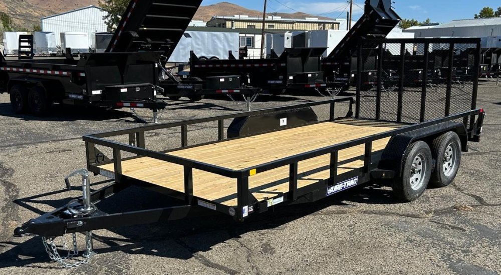 7x16 Tube Top Utility Trailer - 7K GVWR - Black | Carson City, NV