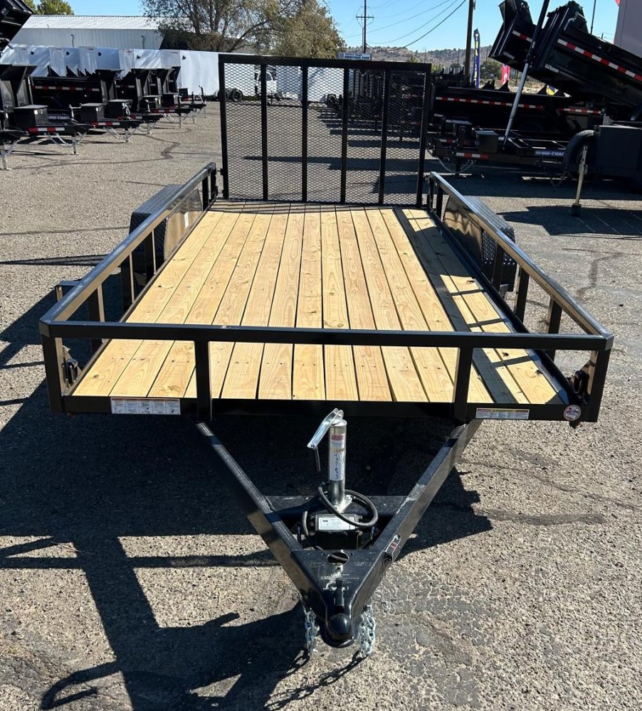 7x16 Tube Top Utility Trailer - 7K GVWR - Black | Carson City, NV