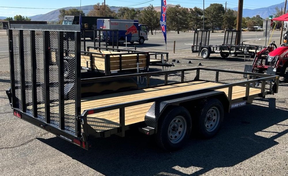 7x16 Tube Top Utility Trailer - 7K GVWR - Black | Carson City, NV