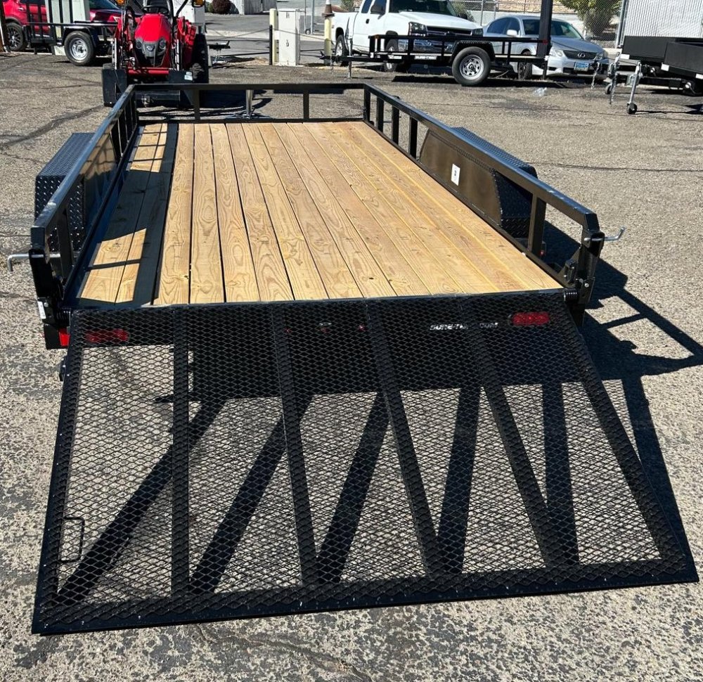 7x16 Tube Top Utility Trailer - 7K GVWR - Black | Carson City, NV