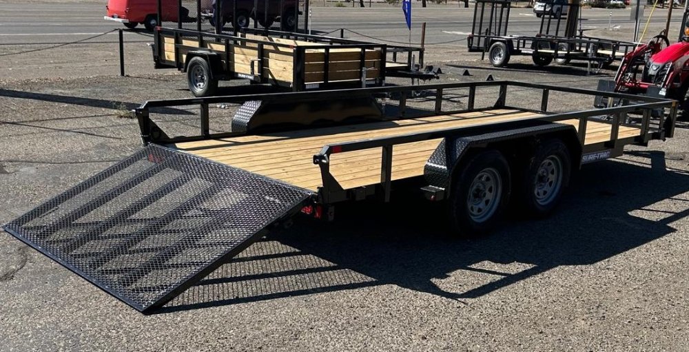 7x16 Tube Top Utility Trailer - 7K GVWR - Black | Carson City, NV