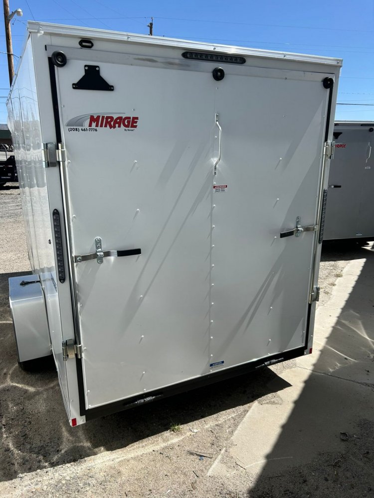 7x14 Mirage XE Flat Top V-Nose Enclosed Cargo Trailer - (+6" height)